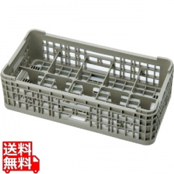 HK-331-10 サイクル洗浄ハーフ10仕切ラック 76mm 写真1