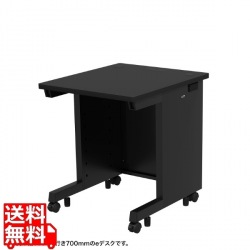 eデスク(ブラック)W600×D800×H700 写真1