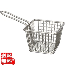 ミニ ステンレス フライバスケット スクウェアFRWS443 写真1