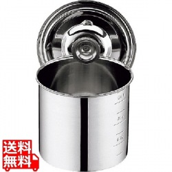 UK丸深型キッチンポット目盛付16cm 業務用 写真1