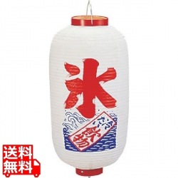 ビニール提灯 印刷9号長型 氷b219 写真1