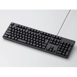 有線キーボード/メンブレン式/フルサイズ/ブラック TK-FCM104BK 写真1