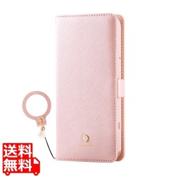 らくらくスマートフォン &me ソフトレザーケース 磁石付 リング付 写真1