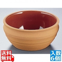 テラコッタ ロクベ(6個入) 平つぼ 写真1