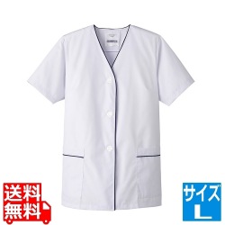 白衣・半袖 FA-382 (ホワイト) L 写真1