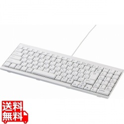 USB接続 有線スリムキーボード ホワイト 写真1