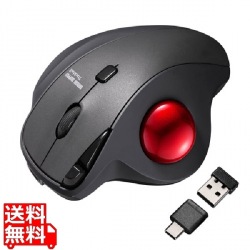 ワイヤレストラックボール(静音・5ボタン・親指操作タイプ) 写真1