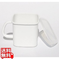 MS-12K 持ち手付きストッカー 角型L ホワイト 写真1