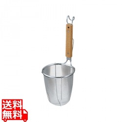 ThreeSnow ラーメン専用パワーてぼ深型 引掛付 | 深型 ラーメン専用 ラーメン用 てぼ キッチン用品 調理道具 調理器具 写真1