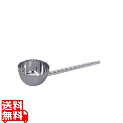ステンレス 一体型 角柄ひしゃく18cm×柄長40cm 写真1