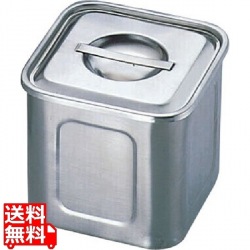 エコクリーンUK18-8深型角キッチンポット9cm 写真1