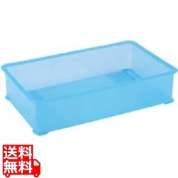 EBM PP半透明カラー番重 A型 大 ブルー(サンコー製) 写真1