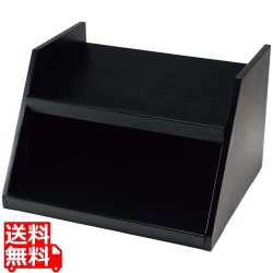 木製 オーガナイザーボックス用スタンド 2段3列 黒 写真1