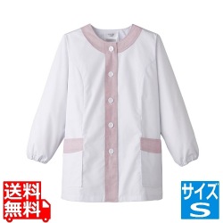 女性用デザイン白衣 長袖 FA-723 S 写真1