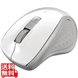 BSMBB300WH 5ボタン Bluetooth5.0 BlueLED マウス ホワイト 写真1