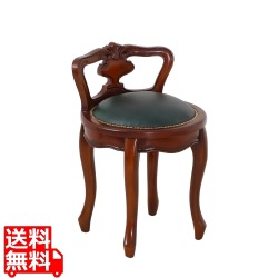 ヴァーサ背付ラウンドチェア(ブラウン) 写真1