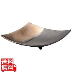 奏 スクエアプレート ゴールドブラック21cm 写真1