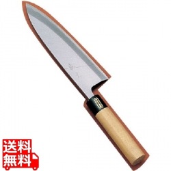 SA佐文 出刃(木製サヤ付) 15cm 写真1