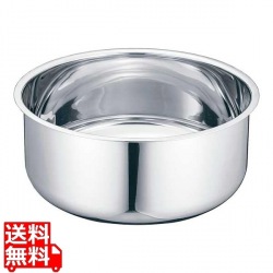 18-0 ステンレス丸型洗桶 33cm 写真1