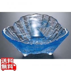 荒岩 三ツ足中鉢04-512CB コバルト 写真1