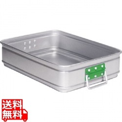 アルミ カラーハンドル番重 大 110 緑 写真1