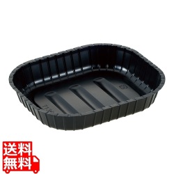 夢彩ごぜん 長角丼 中皿シート 黒(250入) 写真1