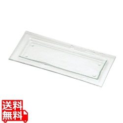 タイガーグラス レクタンギュラープレート162-192-08 クリア 写真1