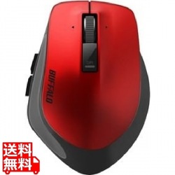 Bluetooth BlueLED プレミアムフィットマウス Mサイズ レッド 写真1