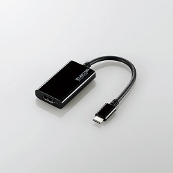 Type-C映像変換アダプタ/TypeC-HDMI/ブラック 写真1
