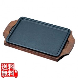 トキワ 鉄 ステーキ皿 309 長方形 18cm 写真1