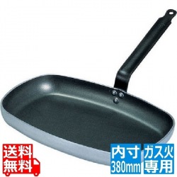 アルミノンスティック 角フライパン 8184-38 38cmデバイヤ 業務用 ※ ガス火専用 写真1