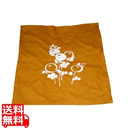 EBM 座布団用カバー丈 京友禅 万寿菊 金茶 写真1