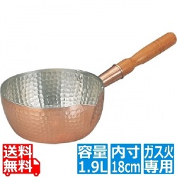 銅製雪平鍋 18cm ※ ガス火専用 写真1