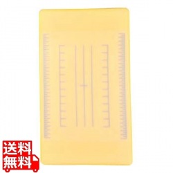調理用目盛り入りまな板 長方形 M イエロー 350×210 写真1