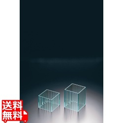 アクリルラインストレートスクエアスタンド グリーン 120角 H100 写真1