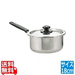 PC柄モリブデン実用片手鍋18cm 写真1