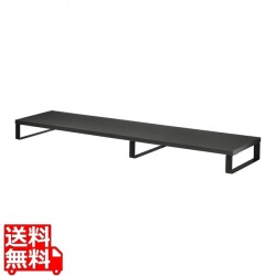 木製机上ラック(W1000・ブラック) 写真1