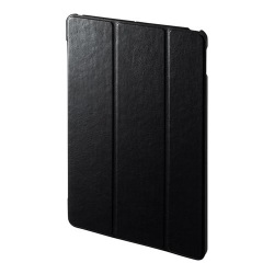 iPad 10.2インチ ソフトレザーケース ブラック 写真1