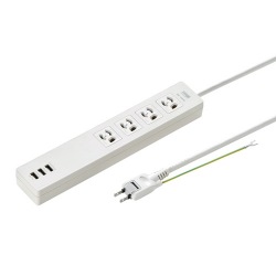 USB充電機能付きタップ 写真1