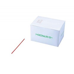 07275 トロピカルストロー 8インチ 赤 1700入 写真1