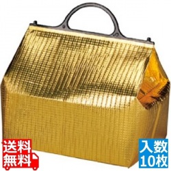 保冷・保温バッグ エスケークール ゴールド(10枚入)PT-7 写真1