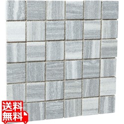 クレモナモザイク クラウドグレー 300角 写真1