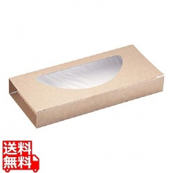 クラフトピザBOX窓付き ハーフ(25枚入) 写真1