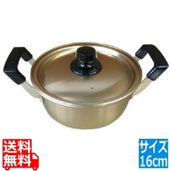 本蓚酸両手鍋16cm 業務用 写真1