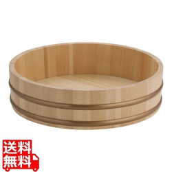 天然木盛込桶 クリアー(樹脂タガ仕様) 写真1