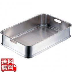 18-8給食バット 24インチ 手穴明 写真1