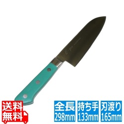 EBM E-PRO モリブデン 三徳型 16.5cm グリーン 写真1