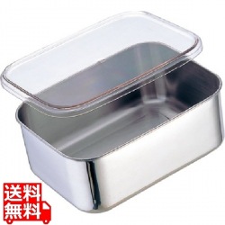 18-8 深型 キッチンバット AS蓋付 中(265×195) 写真1