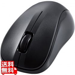 ワイヤレスマウス Bluetooth 3ボタン 抗菌 軽量 IR LED Sサイズ ブラック 写真1