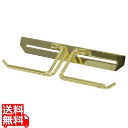 真鍮トイレットペーパーホルダー【Elliot(エリオット)】ダブル(ゴールド) 写真1